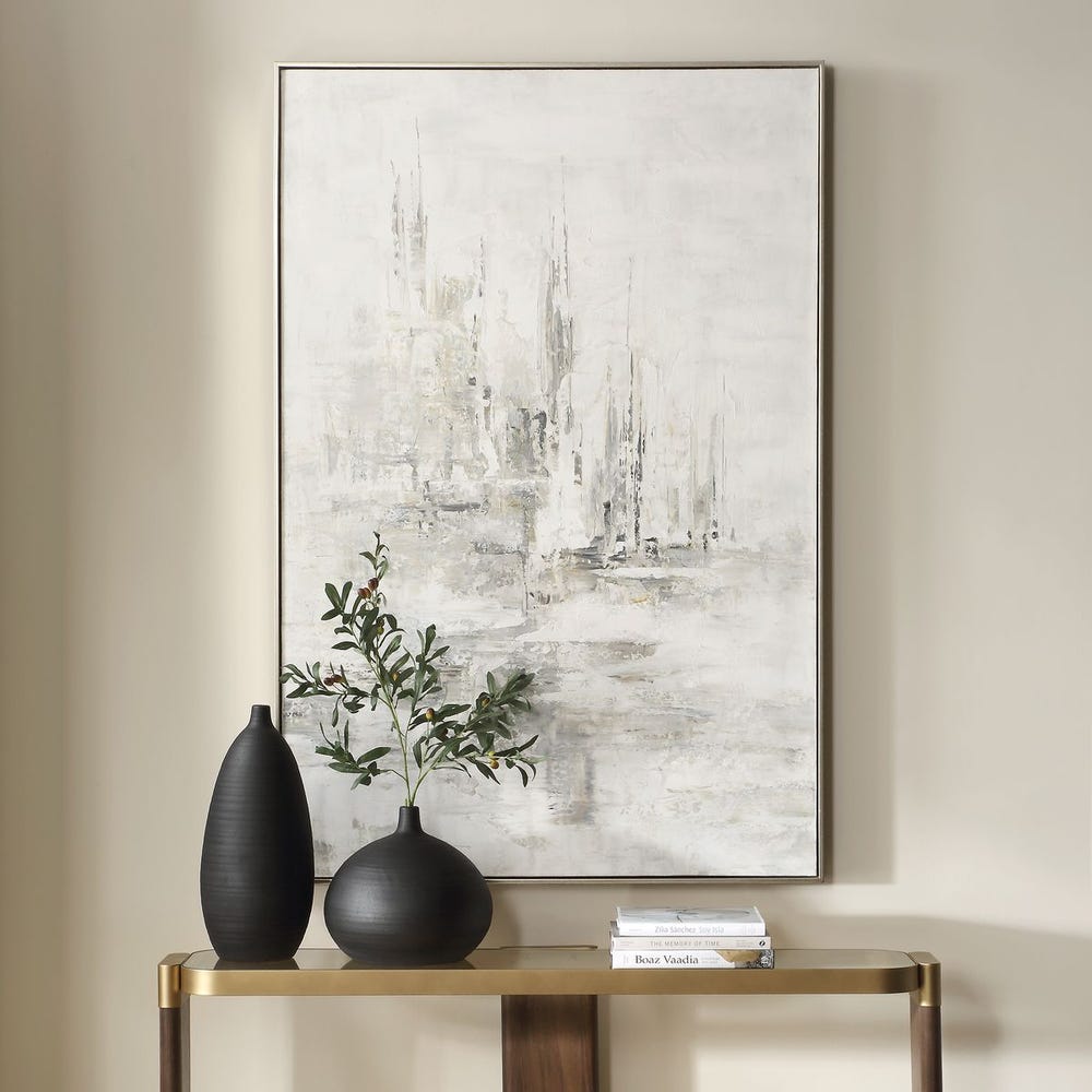 HOURS IN SILENCE HAND PAINTED CANVAS