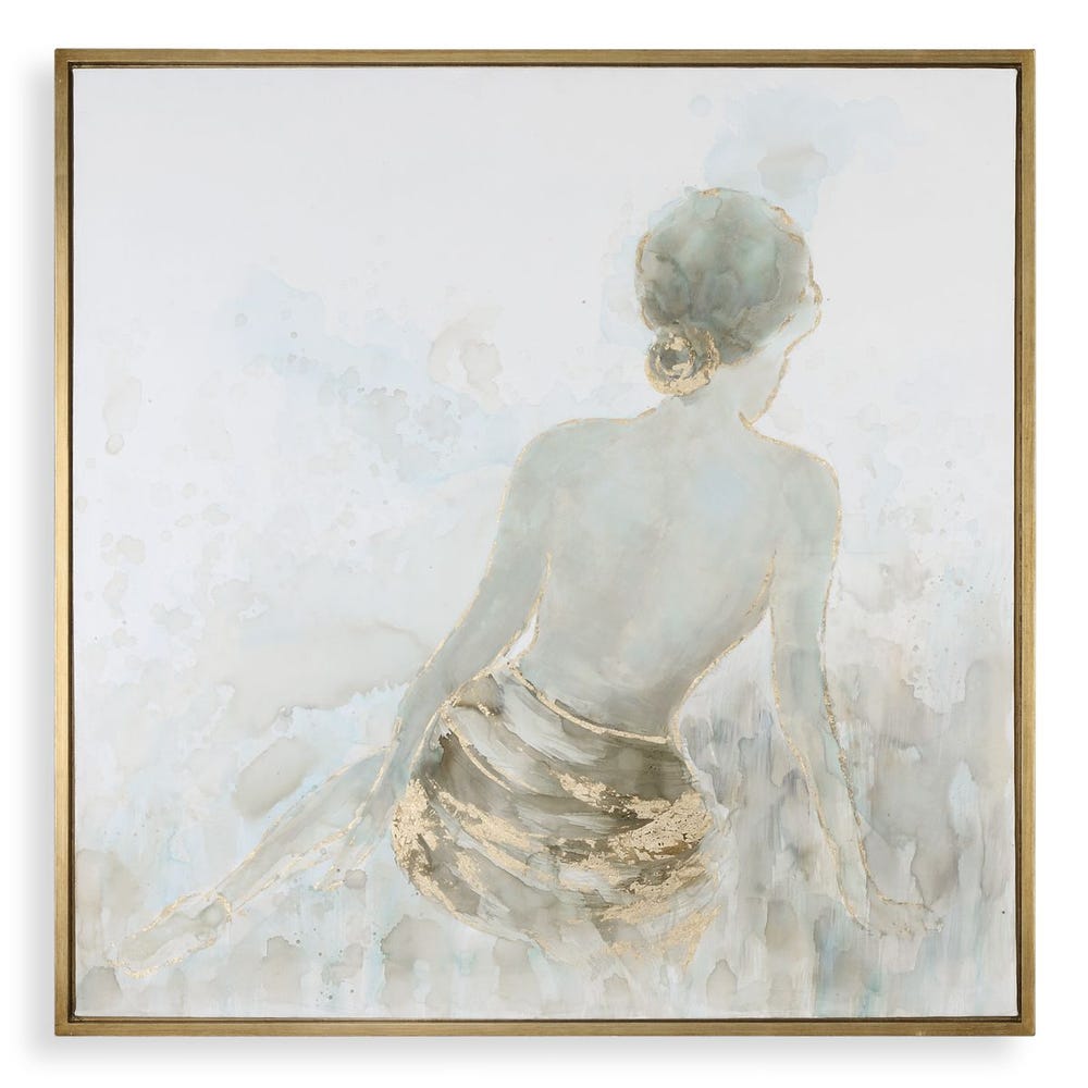 GOLD HIGHLIGHTS HAND PAINTED CANVAS
