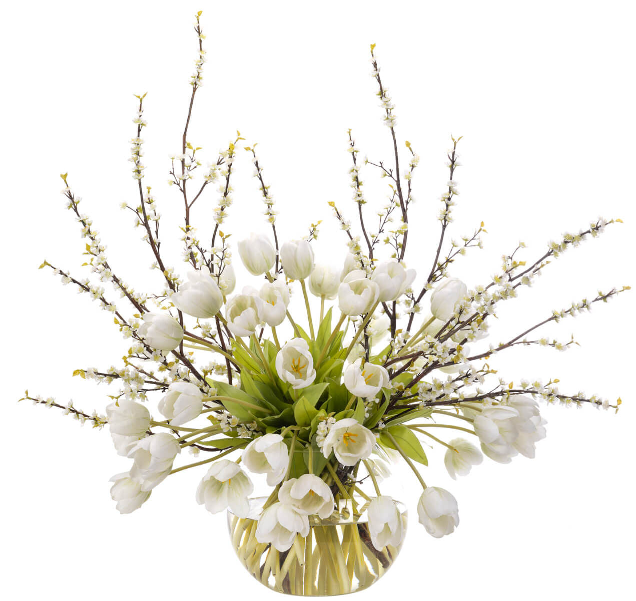 Tulip Plum Blossom, Faux Watergarden