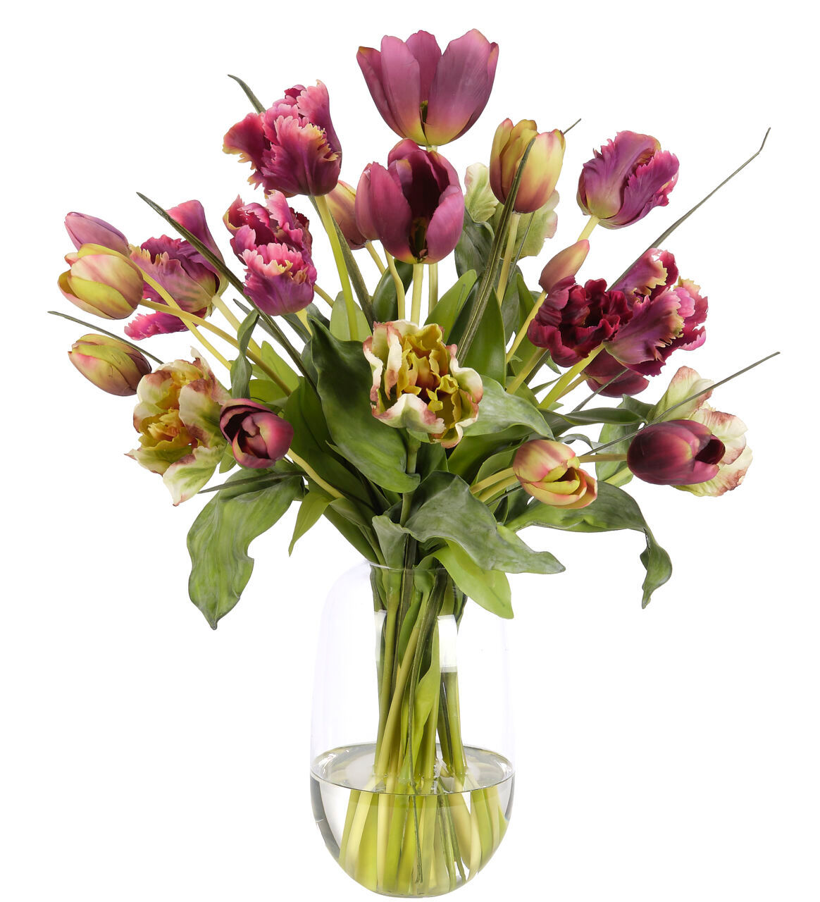 Purple Tulips, Faux Watergarden