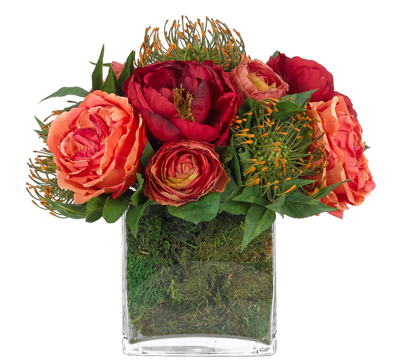 Rose Peony, Moss Garden, Faux Moss Garden
