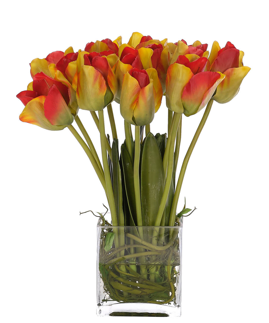 Red Tulips, Faux Watergarden