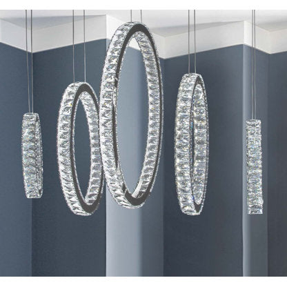 SOLAR HOOPS LED CHANDELIER LARGE