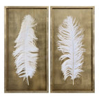 WHITE FEATHERS SHADOW BOXES