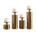 KAMDYN CANDLE,BRASS,S/4