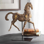 CABALLO DORADO SCULPTURE