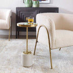 LAURIER DRINK TABLE,WHITE