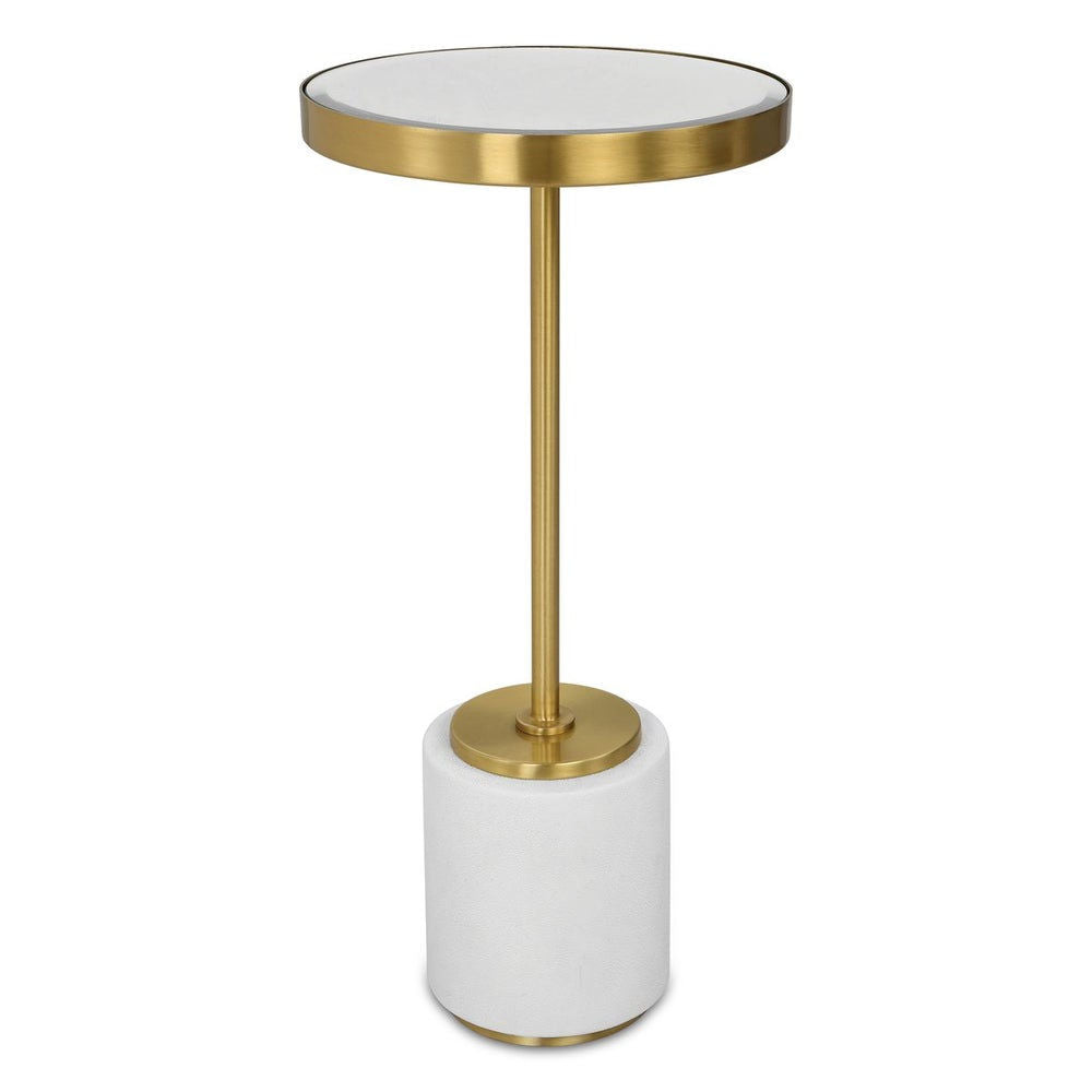 LAURIER DRINK TABLE,WHITE