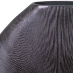 GRETCHEN VASE, BLACK NICKEL