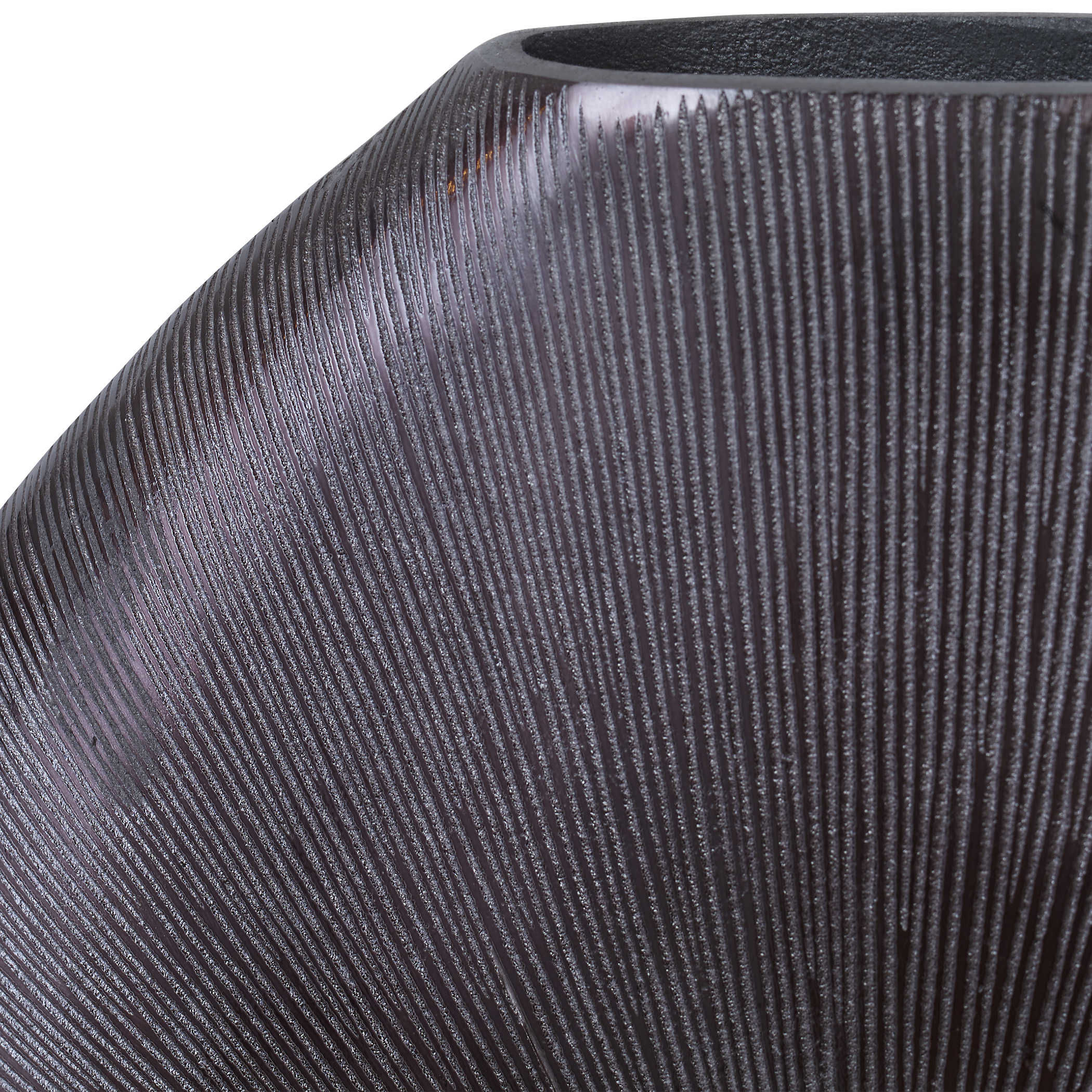 GRETCHEN VASE, BLACK NICKEL