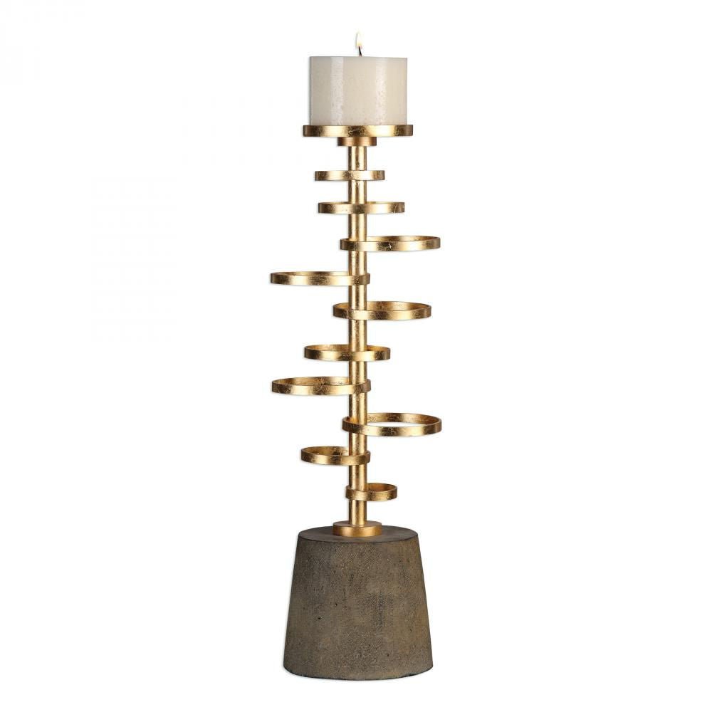 LOSTINE GOLD CANDLEHOLDER