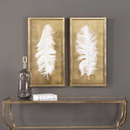 WHITE FEATHERS SHADOW BOXES