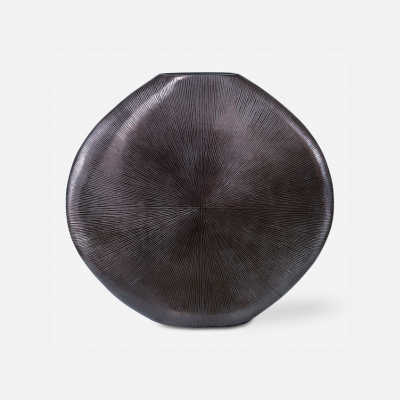 GRETCHEN VASE, BLACK NICKEL