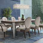 ROYAL CROWN RECT.12 LIGHT CHANDELIER