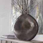 GRETCHEN VASE, BLACK NICKEL