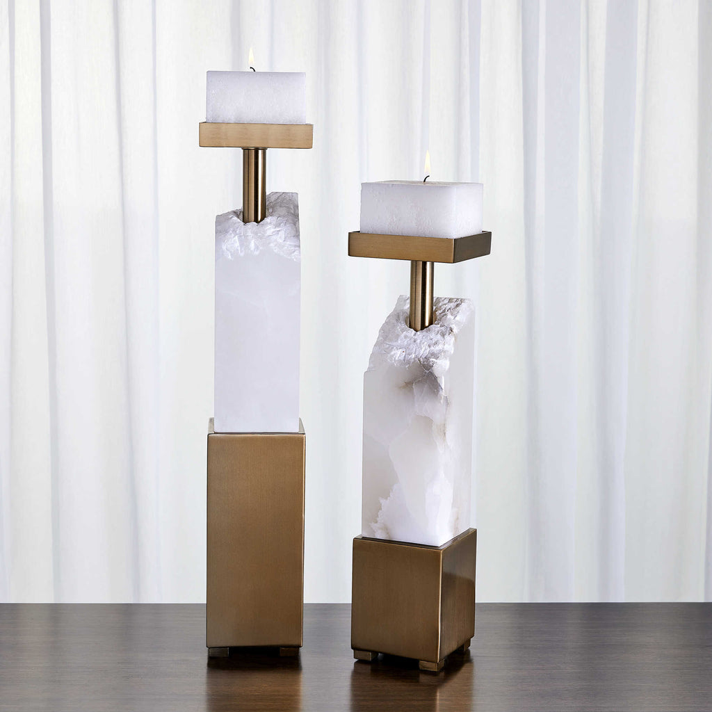 EBENA CANDLEHOLDERS, S/2