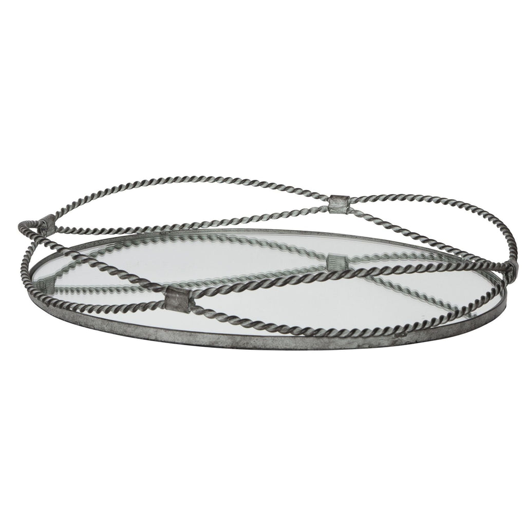 WIDE IRON DECORATIVE TRAY