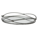 WIDE IRON DECORATIVE TRAY