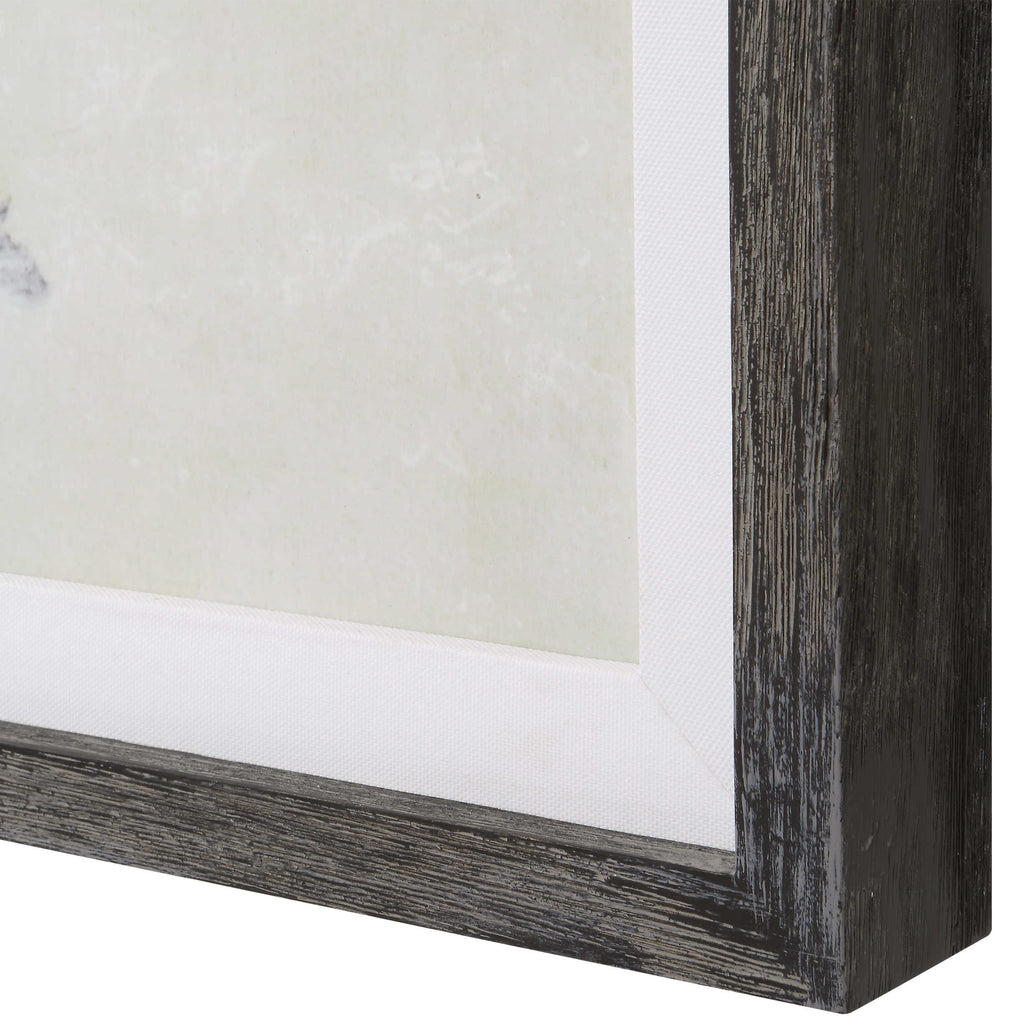 GRAPHITE HORIZON FRAMED PRINTS, S/3