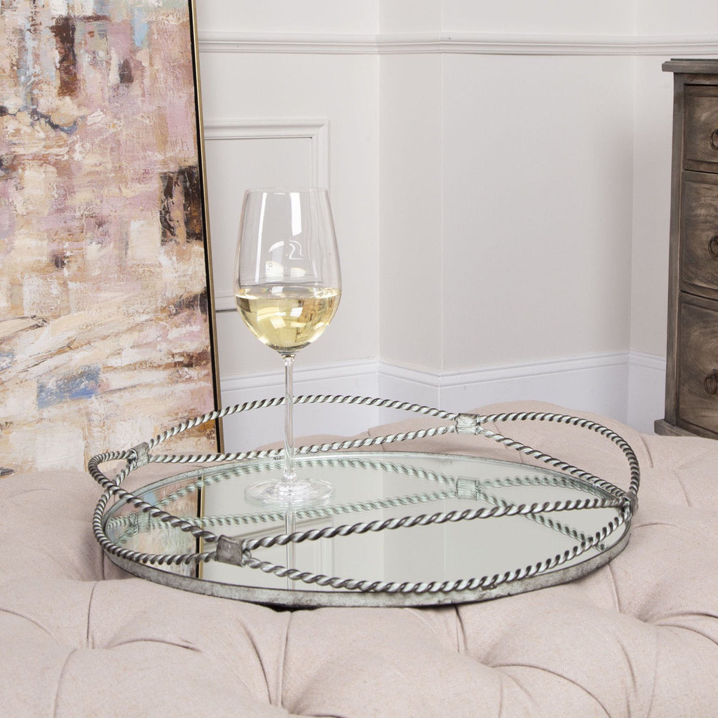 WIDE IRON DECORATIVE TRAY