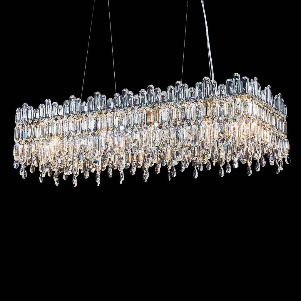 ROYAL CROWN RECT.12 LIGHT CHANDELIER