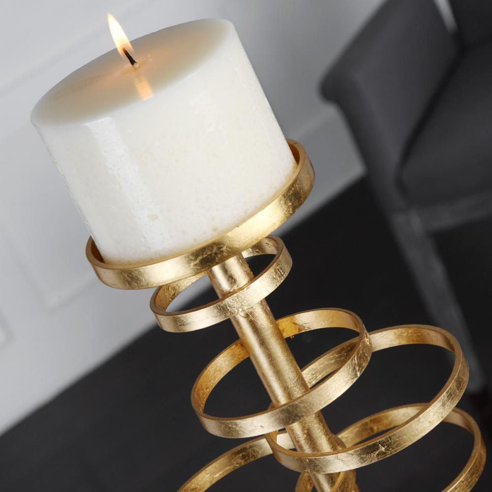 LOSTINE GOLD CANDLEHOLDER