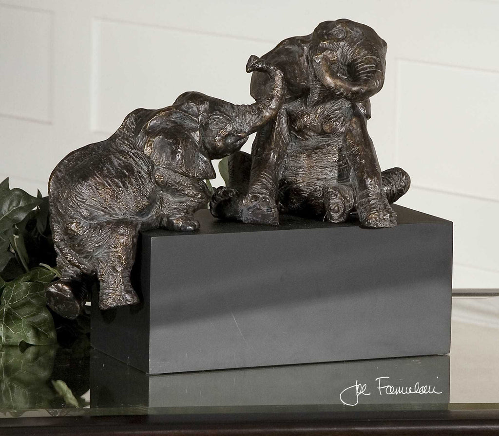 PLAYFUL PACHYDERMS FIGURINE