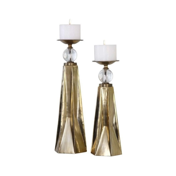 CARLINO BRONZE CANDLEHOLDERS