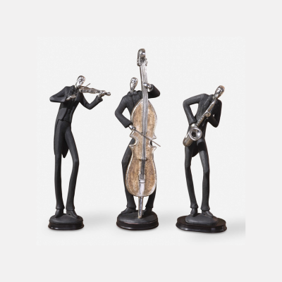 MUSICIANS FIGURINES, S/3