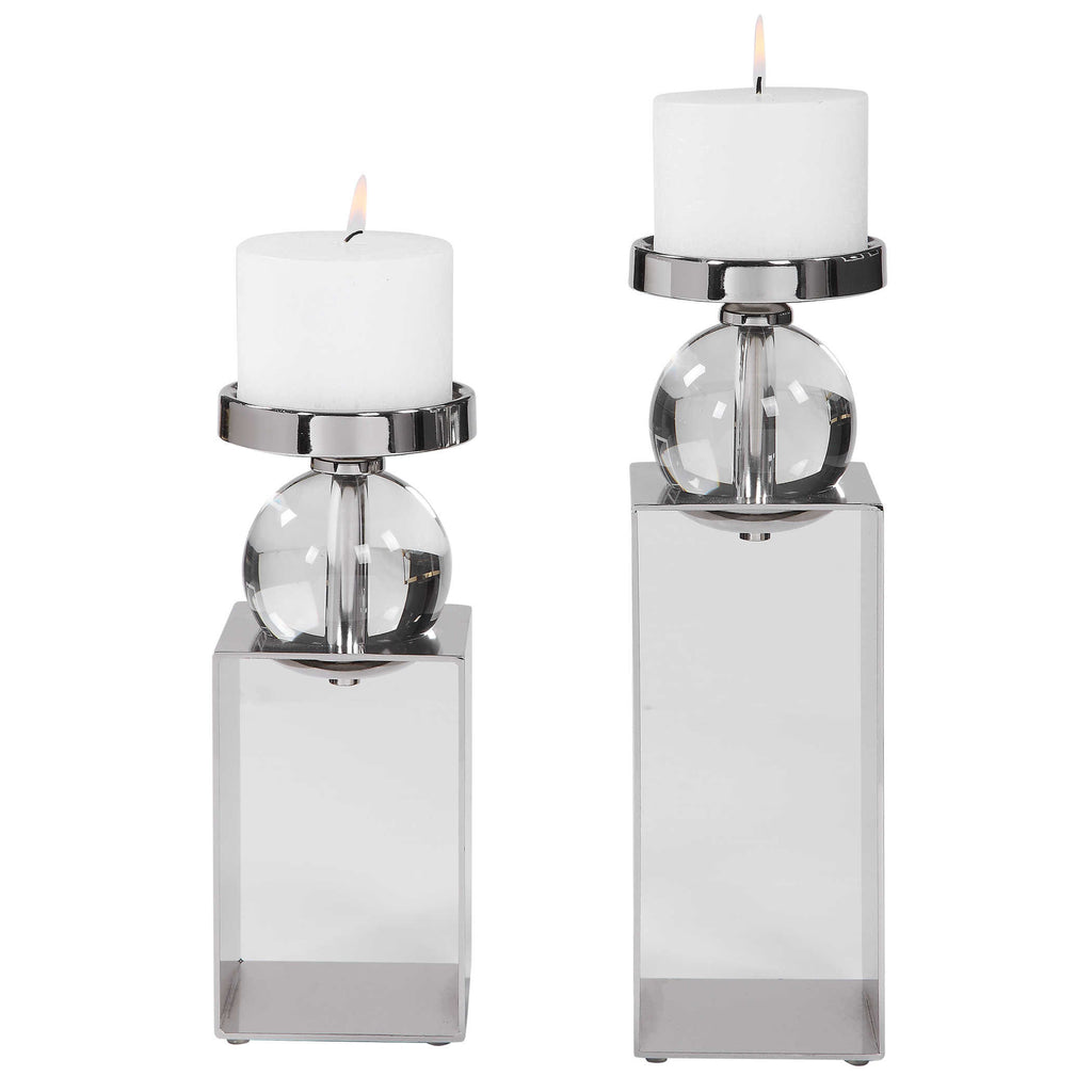 LUCIAN CANDLEHOLDERS, S/2