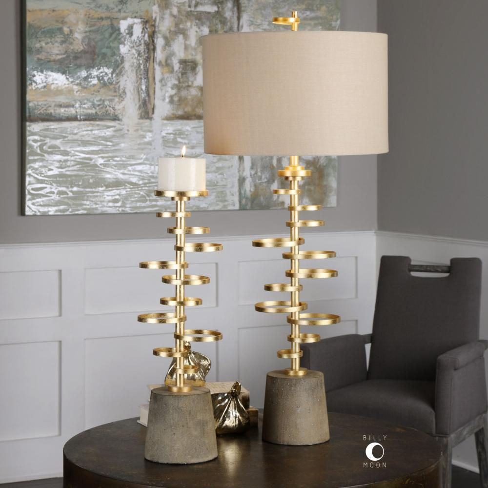 LOSTINE GOLD CANDLEHOLDER