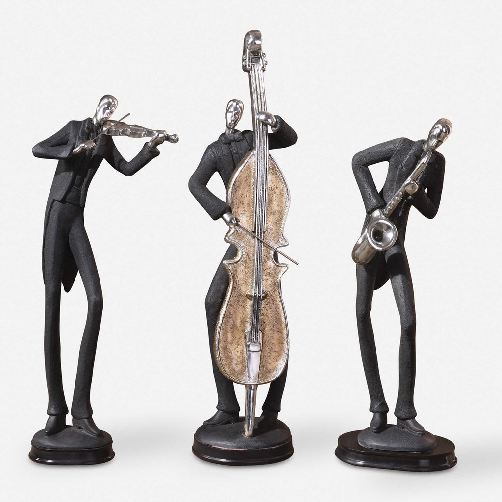 MUSICIANS FIGURINES, S/3