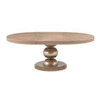 WEST KENG.CARAMEL OVAL TABLE