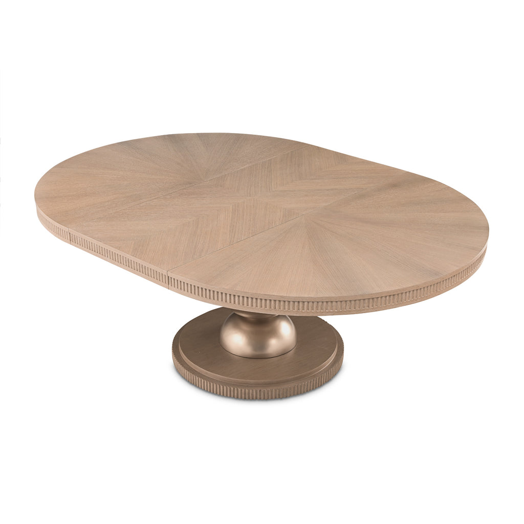 WEST KENG.CARAMEL OVAL TABLE