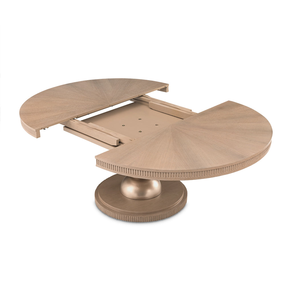 WEST KENG.CARAMEL OVAL TABLE