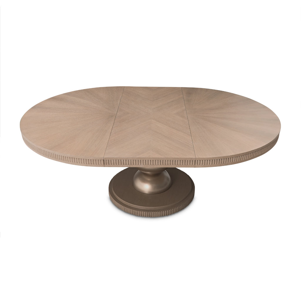 WEST KENG.CARAMEL OVAL TABLE