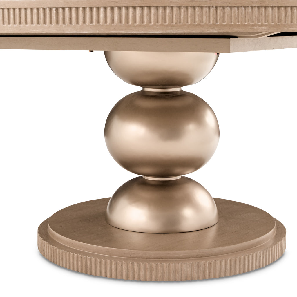 WEST KENG.CARAMEL OVAL TABLE