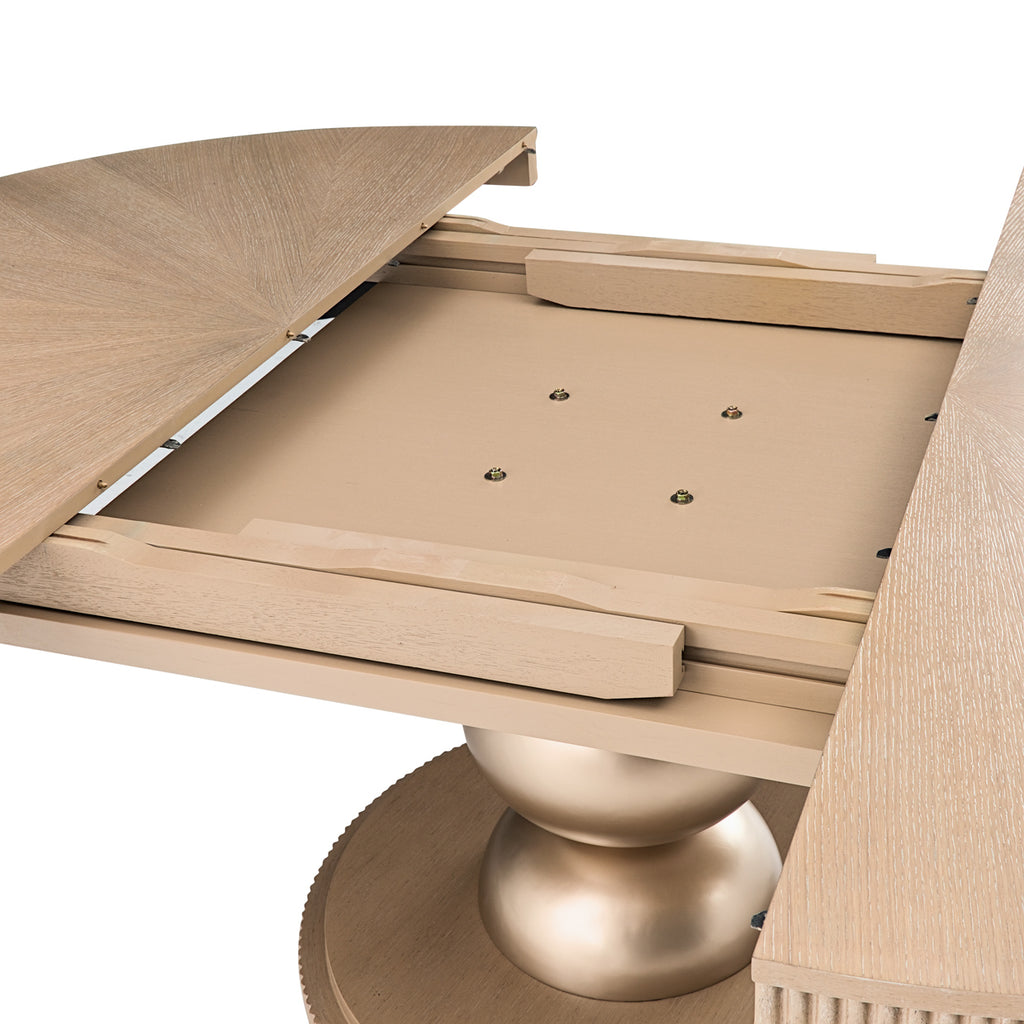 WEST KENG.CARAMEL OVAL TABLE