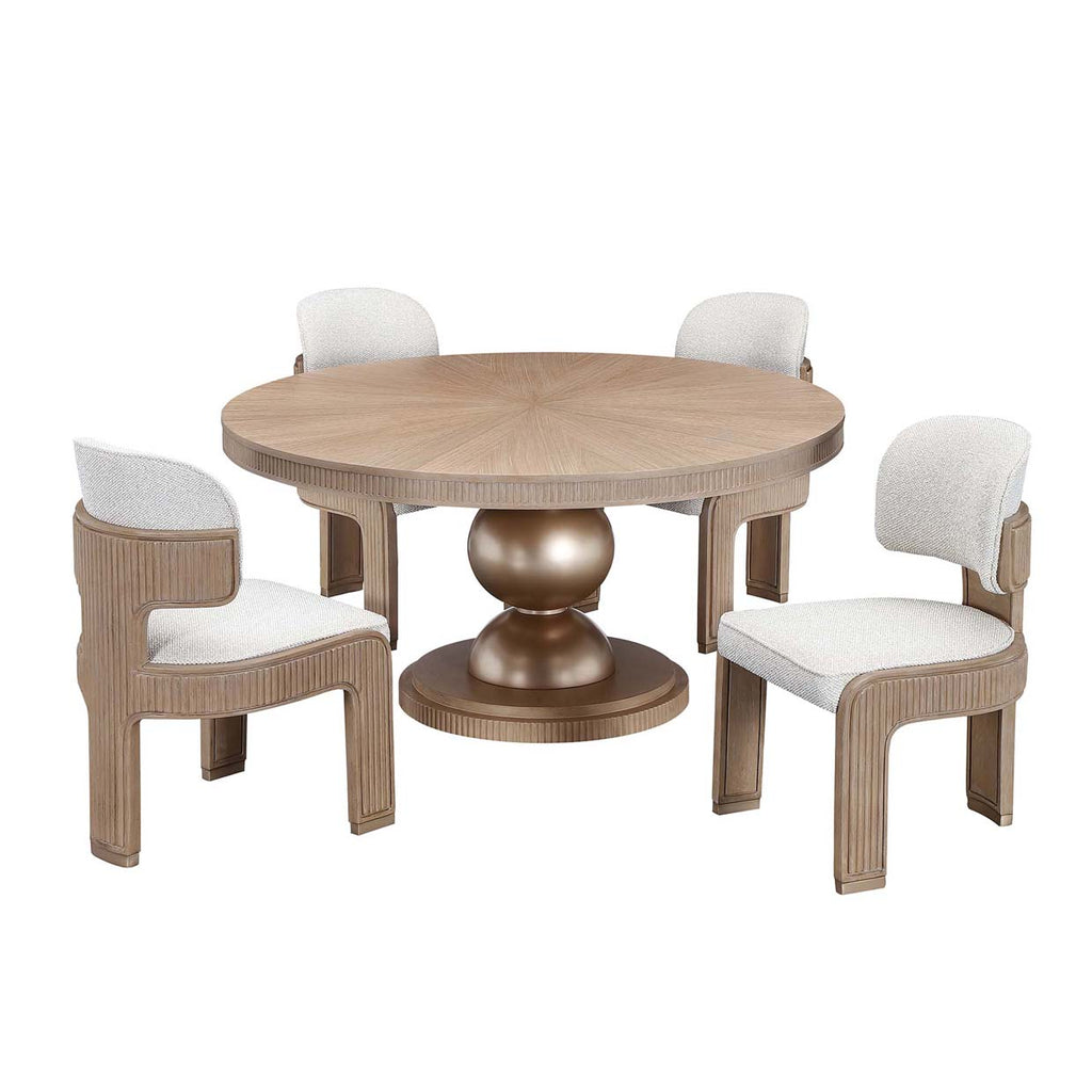 WEST KENG.CARAMEL ROUND TABLE