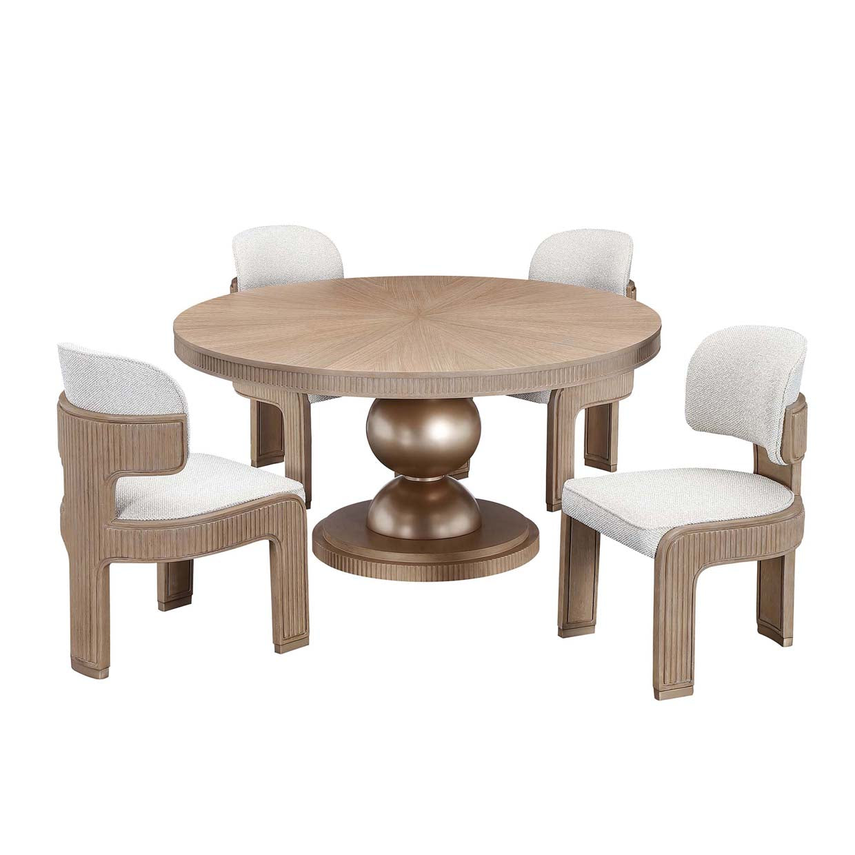 WEST KENG.CARAMEL ROUND TABLE