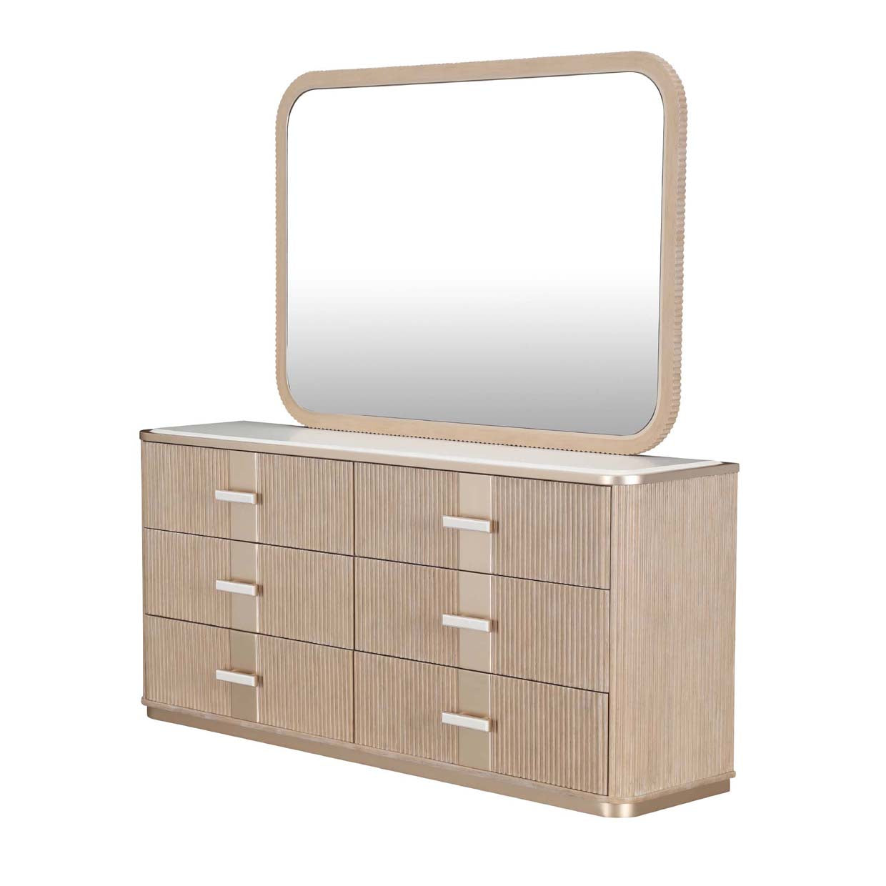 WEST KENGSINGTON CARAMEL DRESSER MIRROR