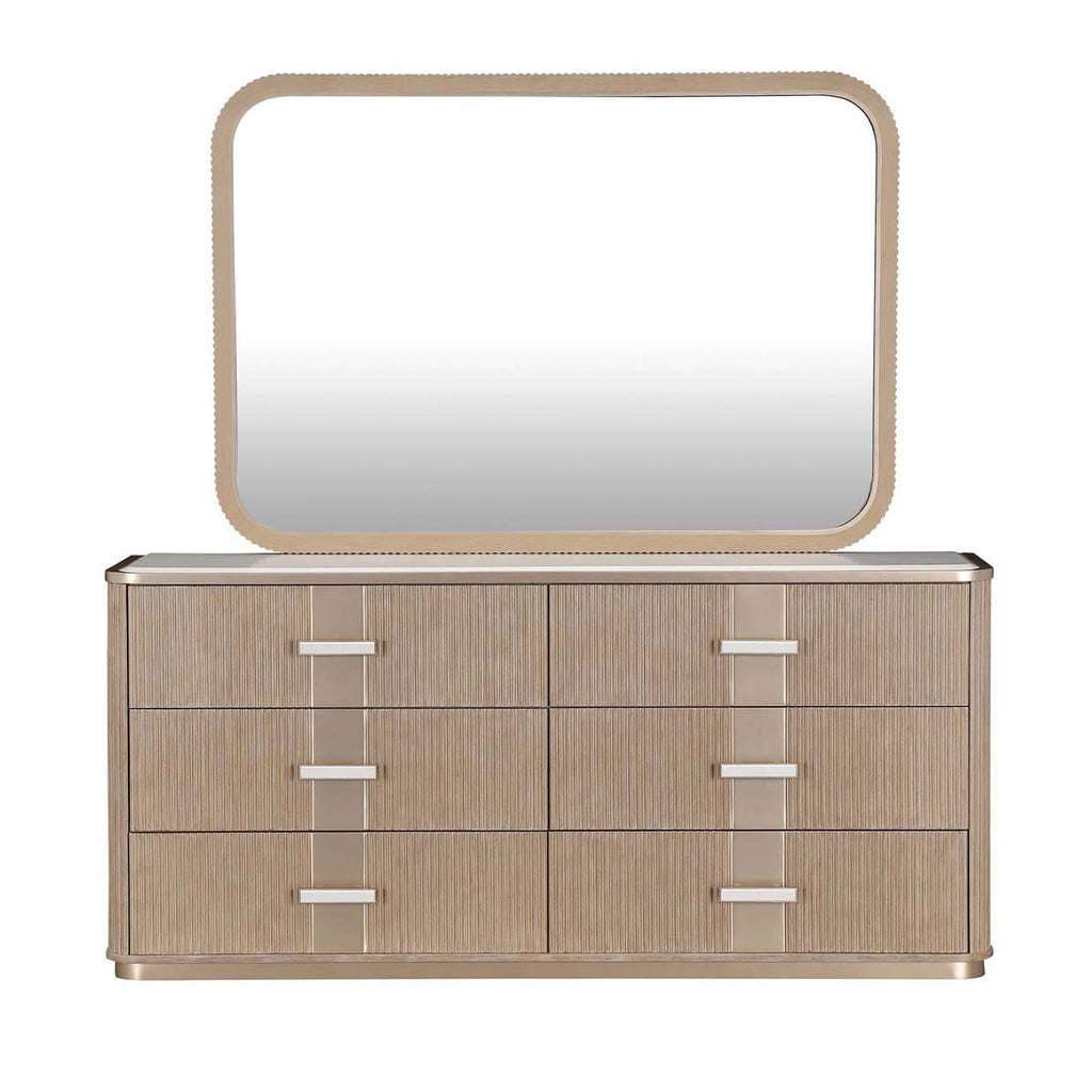 WEST KENGSINGTON CARAMEL DRESSER MIRROR