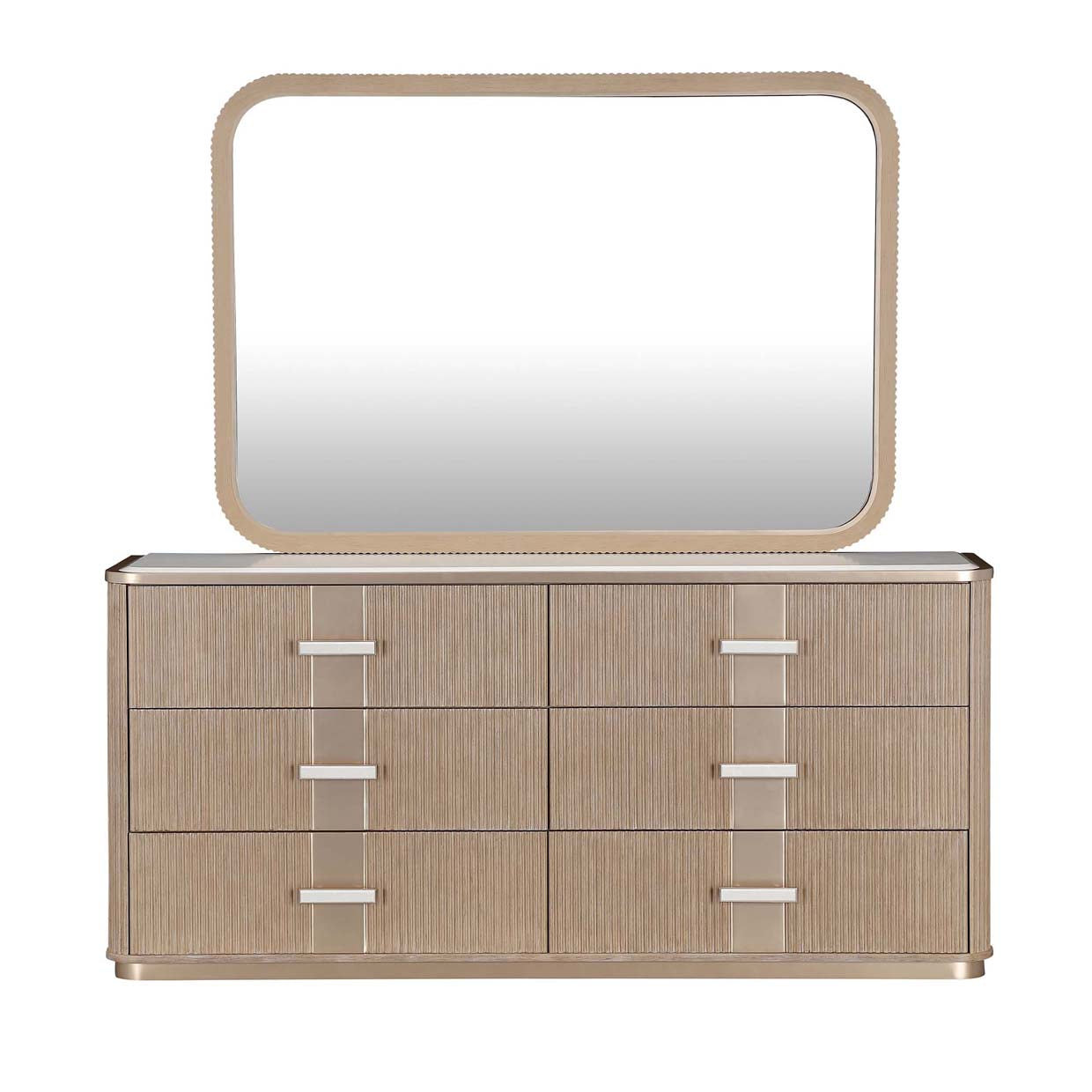 WEST KENGSINGTON CARAMEL DRESSER MIRROR
