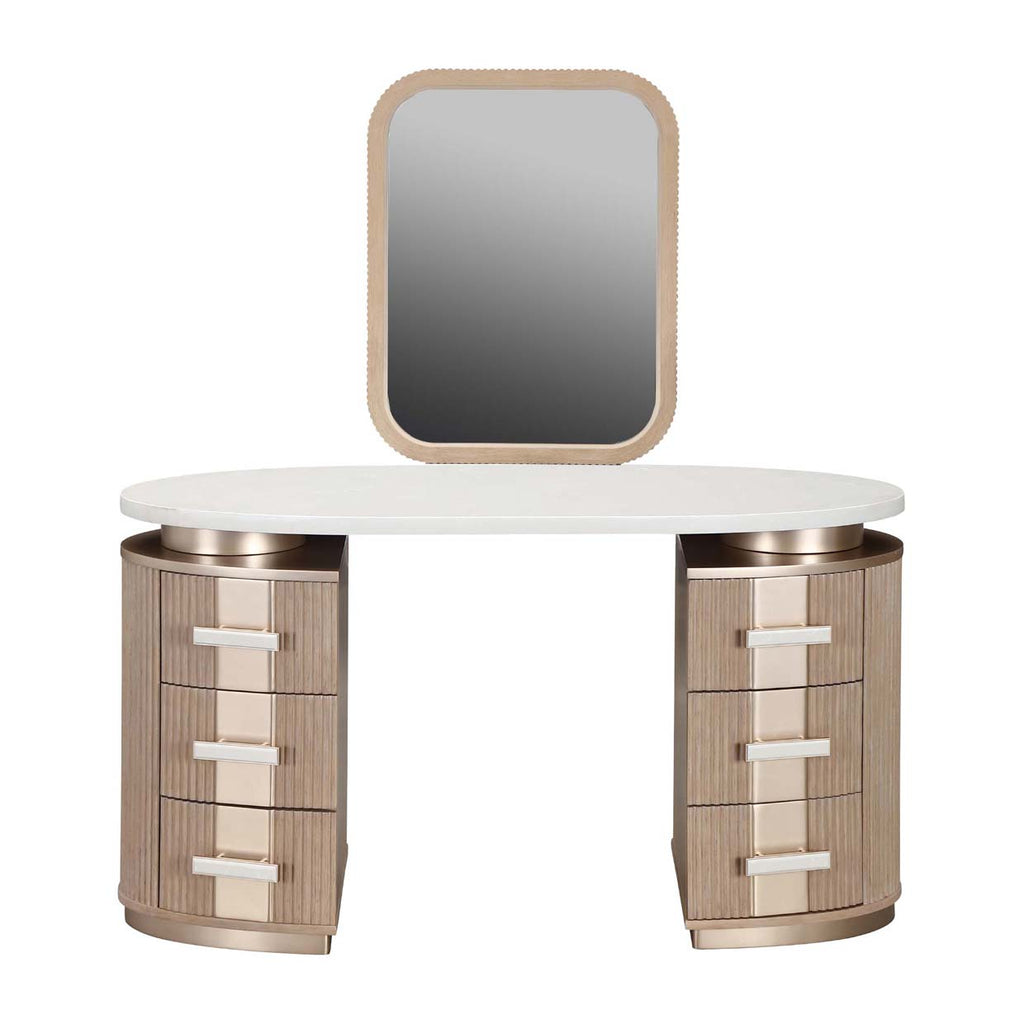 WEST KENGSINGTON CARAMEL VANITY MIRROR