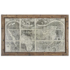 WOOD TREASURE MAP WALL ART